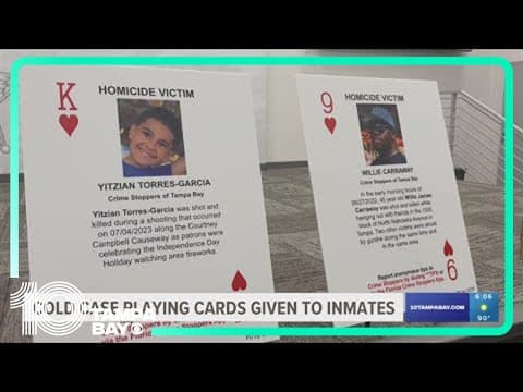 Florida law enforcement to issue playing cards featuring cold case victims