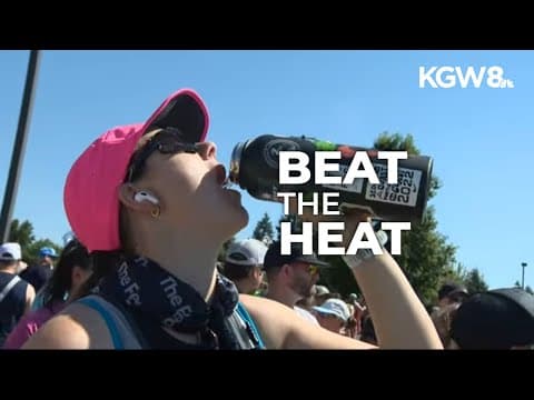 Thousands of Hood to Coast runners battle extreme heat during the race's first day