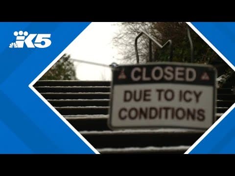 Winter weather causes accidents, school delays in Western Washington