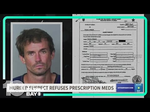 Concerns over Bradenton murder suspect's competency after refusing to take medication