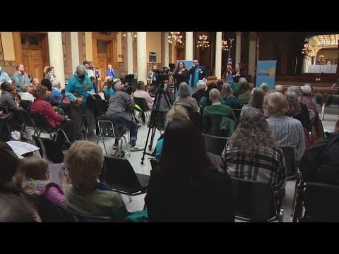 Hoosiers rally at Statehouse against proposed Medicaid cuts