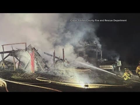 100-year-old barn at Cox Farms burns down after early morning fire