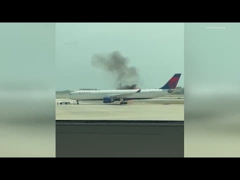 Passengers evacuated after Delta flight's engine catches fire in Florida