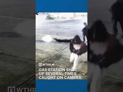 Gas station shot up several times caught on camera