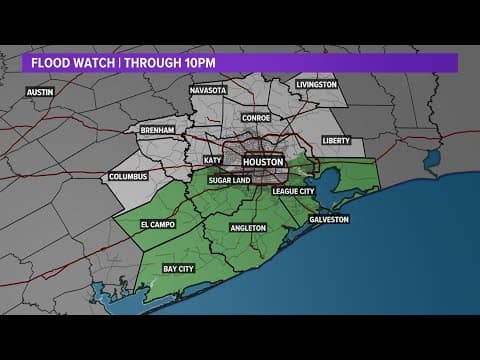 Watch Live: Meteorologist Tim Pandajis is tracking scattered storms moving through Houston area