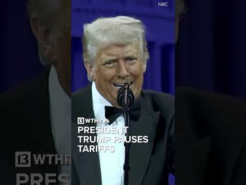 President Trump hits 90-day pause on most of his worldwide tariffs