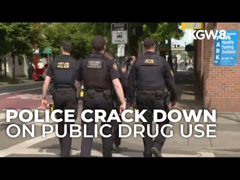 Portland police week-long mission focusing on public drug use sees arrests, deflections
