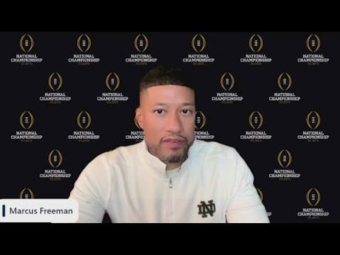 Notre Dame head coach Marcus Freeman previews National Championship game against Ohio State