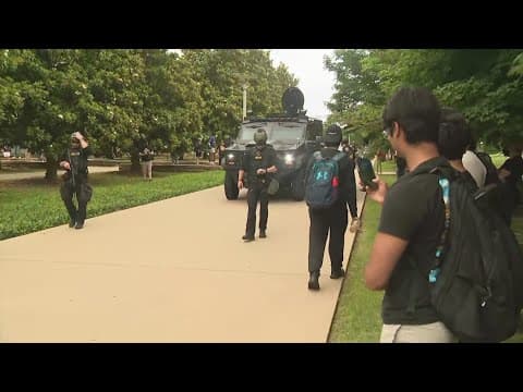 Law enforcement cleared out UT Dallas students staging pro-Palestinian encampment