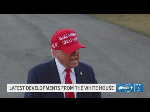 Latest developments from the White House