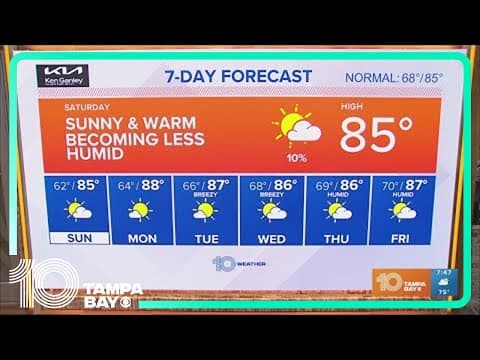 10 Weather: Tampa Bay-area morning forecast | Oct. 21, 2023