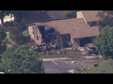 3 killed as private jet crashes into San Diego neighborhood