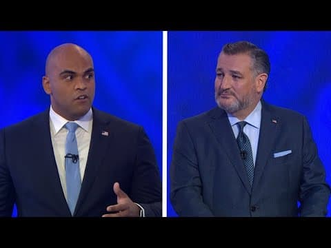 Ted Cruz, Colin Allred answer questions about abortion during debate