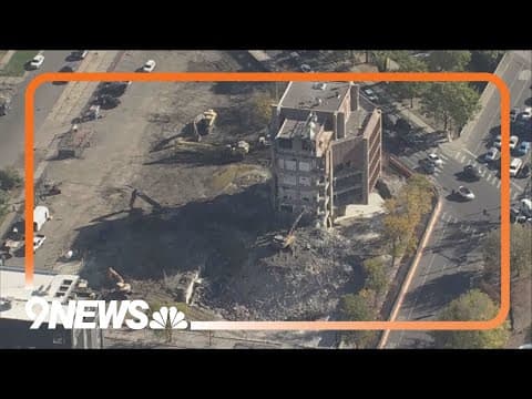 Demolition underway of former KMGH-TV building in Denver