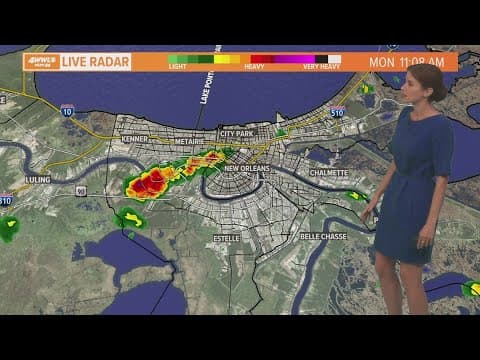 Some showers and a breeze Monday, then back to blazing heat