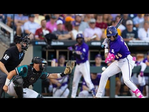 LIVE from Omaha: LSU fans pack the stadium ahead of Game 2 of the College World Series Final