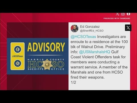 Man shot by deputy, U.S. Marshal who were serving warrant in Cloverleaf area, sheriff says