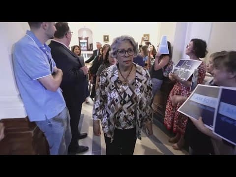 Texas House democrats return under police escort