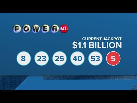 Winning numbers on the $1.1 billion Powerball drawing on Sept. 1, 2025
