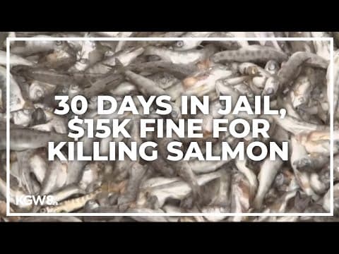Man sentenced after killing thousands of salmon at an Oregon hatchery
