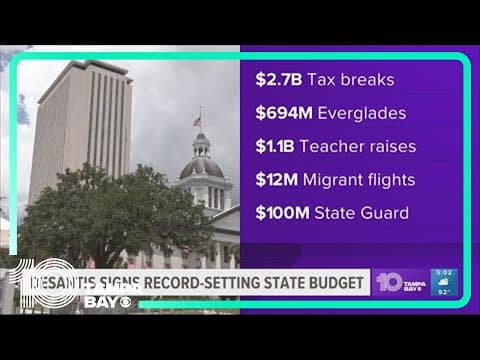 DeSantis gives final approval to record-setting Florida state budget