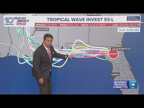 Tropical system to move over Florida, bringing threat of flooding, wind and tornadoes