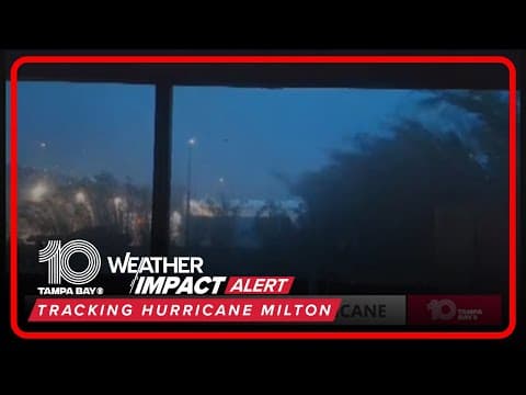 Transformer blows in Bradenton from Hurricane Milton