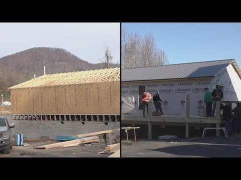 Unaka Springs Freewill Baptist Church celebrate new fellowship hall as anniversary of Hurricane Hele