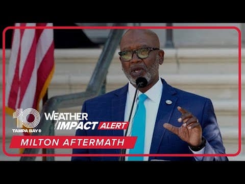 St. Pete Mayor Ken Welch is updating the community about hurricane recovery efforts.