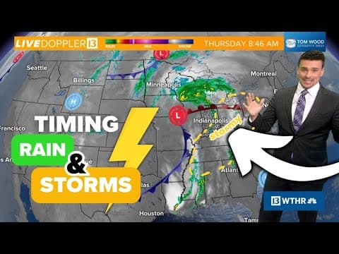 Indiana Weather Alert: When to expect rain & storms on May 1– low severe threat