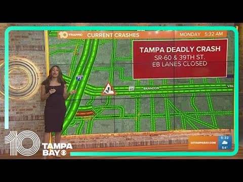 Deadly crash in Tampa shuts down part of busy street