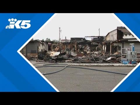 Crews investigating cause of destructive fire at event space in Lakewood