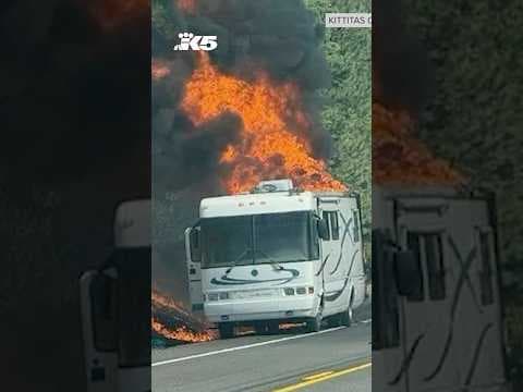 Motorhome causes 12 acre brush fire