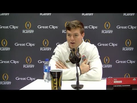 Will Howard | Ohio State Media Day at CFP National Championship in Atlanta