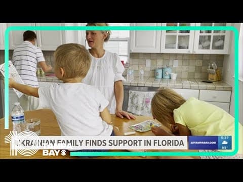 Ukrainian refugee family finds peace, support in Florida