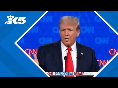 2024 presidential debate: Trump talks tax cuts, COVID deaths