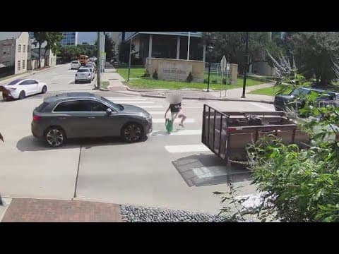 Video shows teen get hit by SUV while crossing Westheimer near Lamar High School