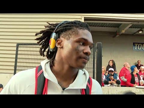 Jeremiah Smith postgame interview | Ohio State vs. Washington