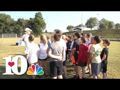 East Tennessee track star, olympian hosts event for elementary students