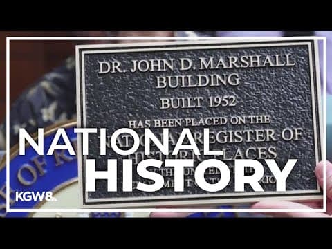 Former Dr. John D. Marshall Building in Portland added to National Register of Historic Places