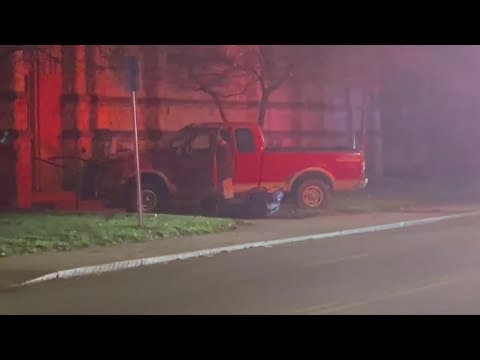 Truck crashes into church