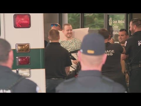 Columbus officer released from hospital 3 weeks after being shot during I-70 pursuit