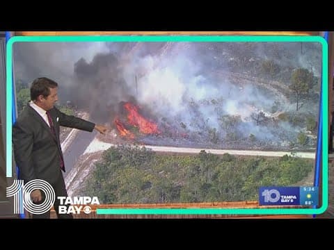 Brush fire near homes in central Florida forces evacuations