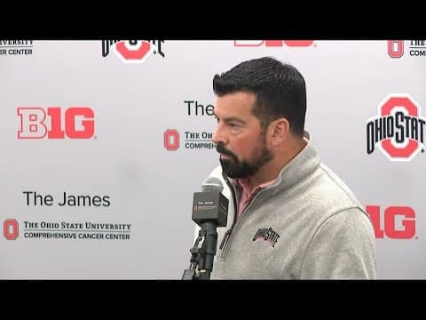 Ryan Day holds press conference ahead of Ohio State-Purdue game