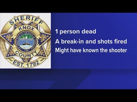 One person killed after overnight shooting in Knox County