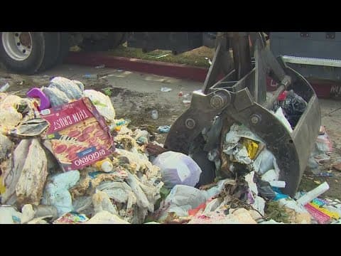 Giant pile of trash catches fire in Wylie, officials say it's a lesson in fire safety