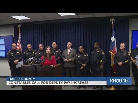 Harris County constables come together to ask for deputy pay increase after HPD gets new contract