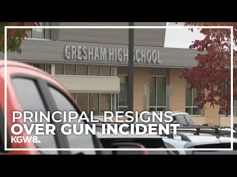Gresham teacher union acknowledges principal's resignation over gun incident