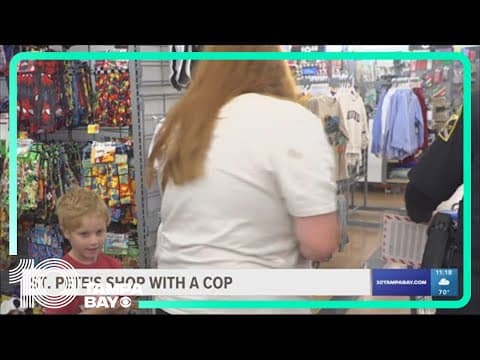 St. Pete Police Department hosts Shop with a Cop event