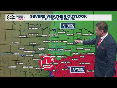 DFW Weather: Heavy rain and strong storms possible Tuesday